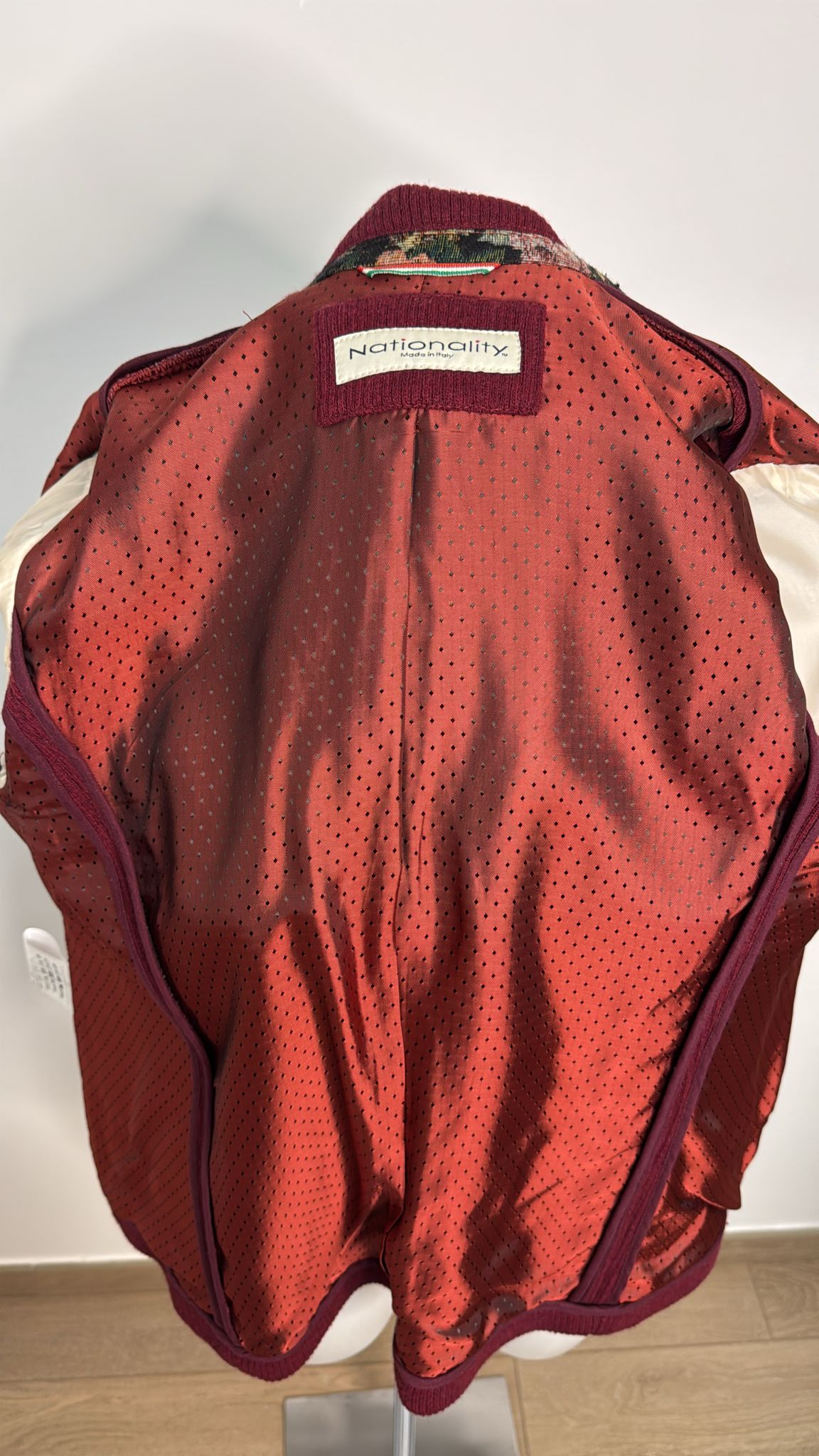 Giacca in lana rigata