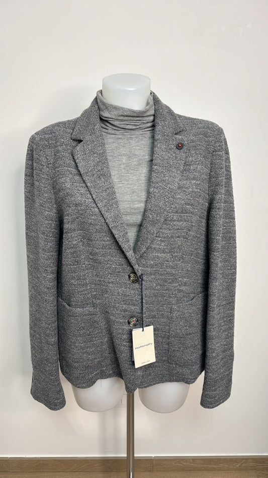 Giacca in panno grigia