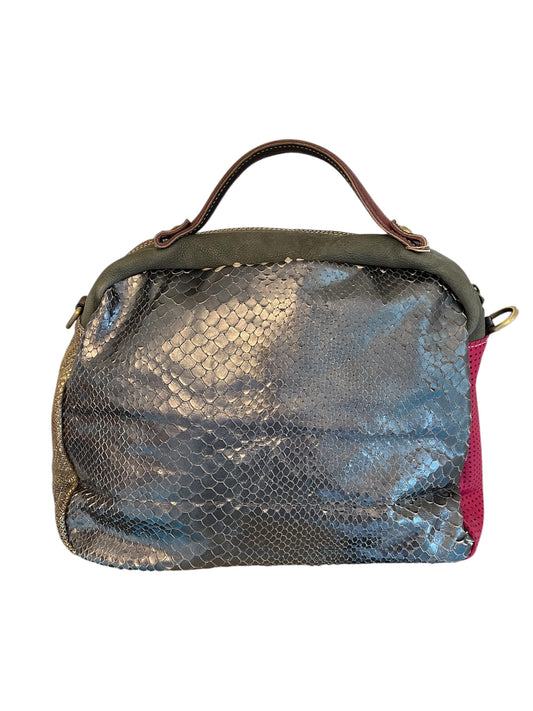 Ebarrito borsa colorata in pelle patchwork