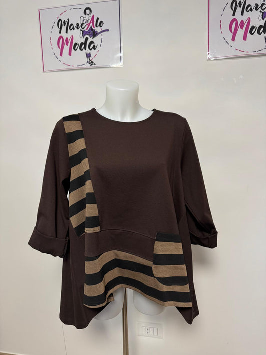 158C casacca bicolore a strisce