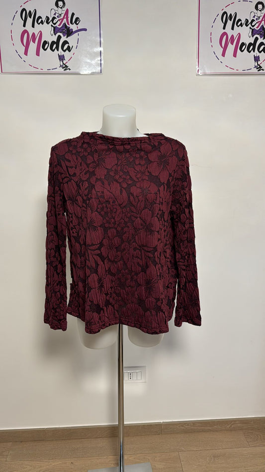 Wendy Trendy casacca con tessuto a rilievo