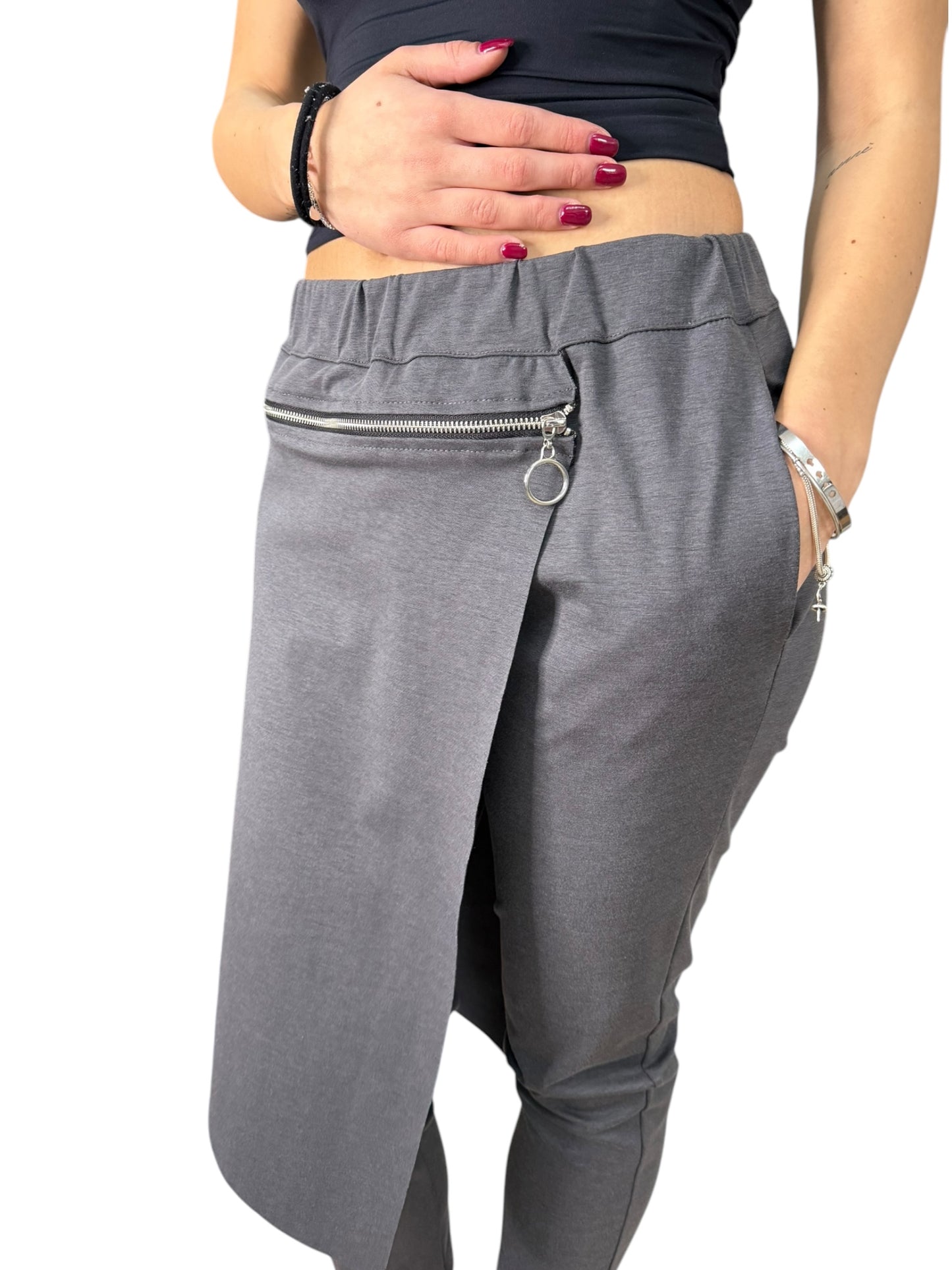 Sun Sun pantaloni slim fit elasticizzati con pannello removibile