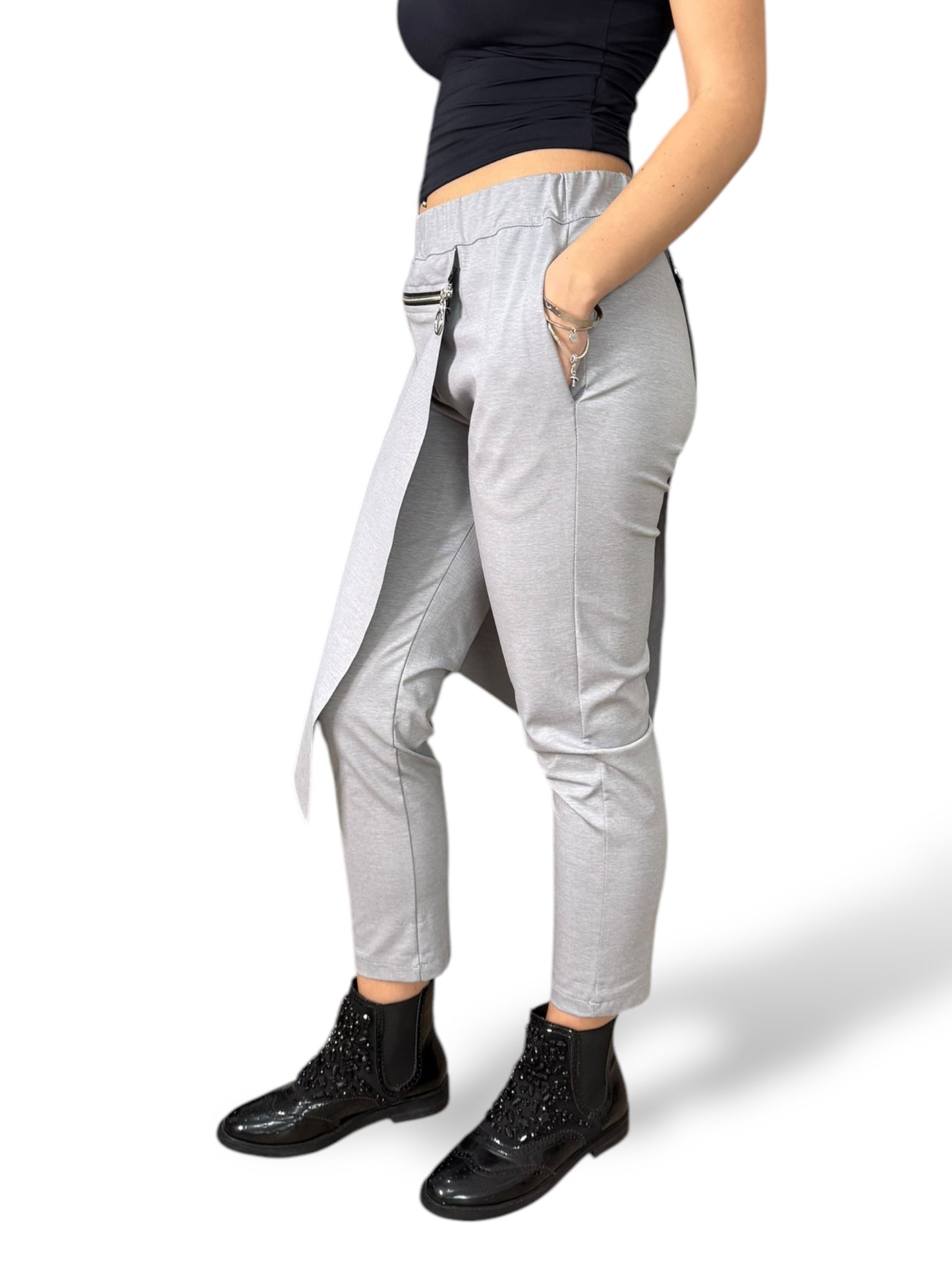 Sun Sun pantaloni slim fit elasticizzati con pannello removibile