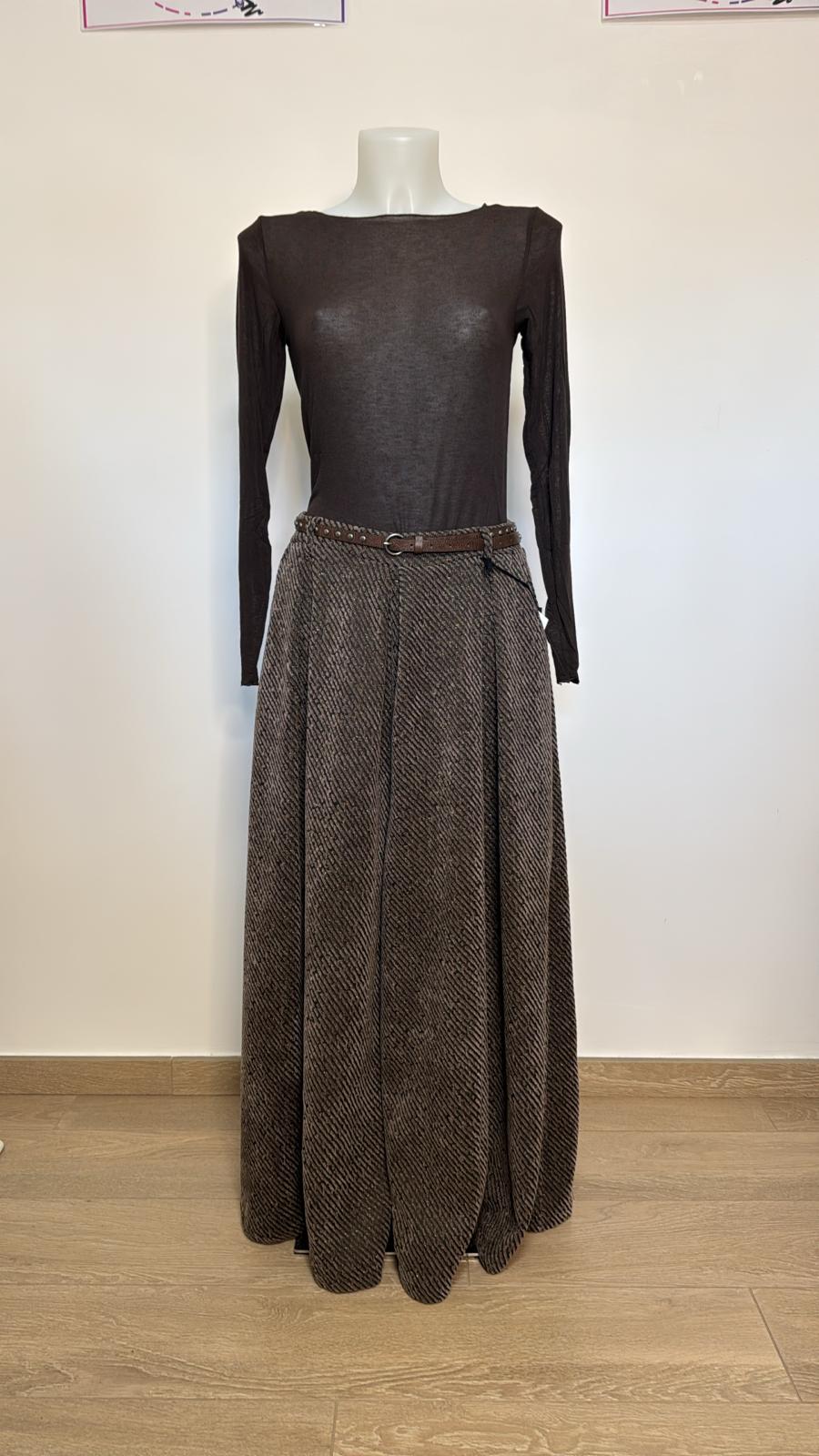 Panta gonna in velluto a coste